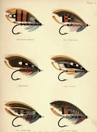 Salmon fly plate Salmon fly plate